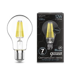 Лампа Gauss LED Filament Graphene A60 E27 12W 1280lm 4100К